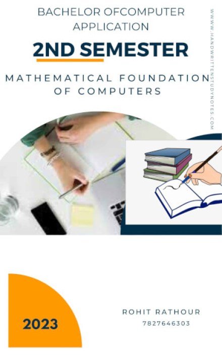 BCA 2nd Semester Mathematical Foundation of Computers Notes in English
