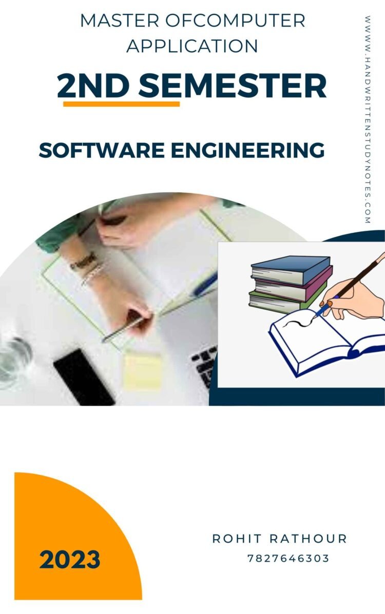 MCA 2nd Semester Software Engineering Notes in English