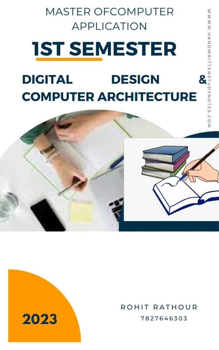 MCA 1st Semester Digital Design & Computer Architecture Notes in English