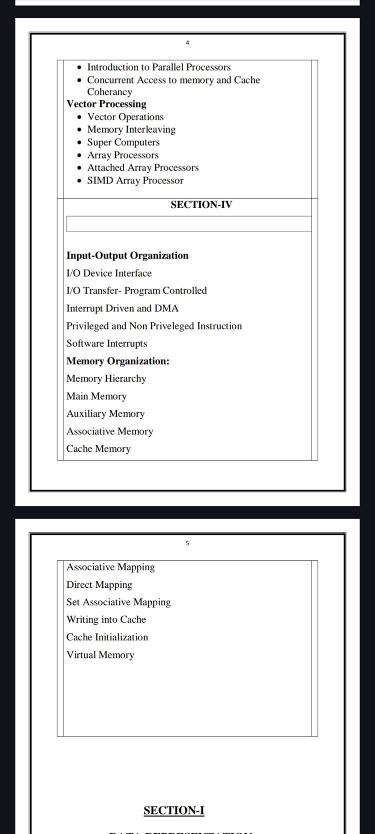 B.tech 4th Semester Computer Architecture &  Organization Notes PDF